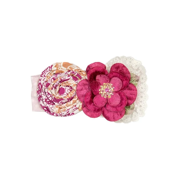 Limited Quantity tiered dressHaute Baby Magenta Magic Headband