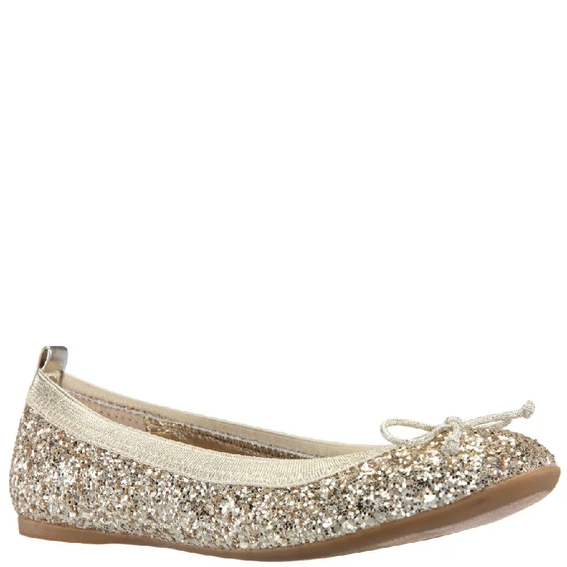 Reduced Prices wrap dressNina Kids Esther Gold Sparkle Flat