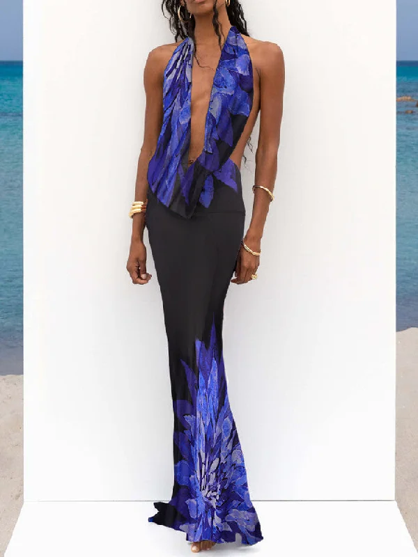 minimalistic dressPriscilla Print Mesh See Through Bodycon Maxi Dress