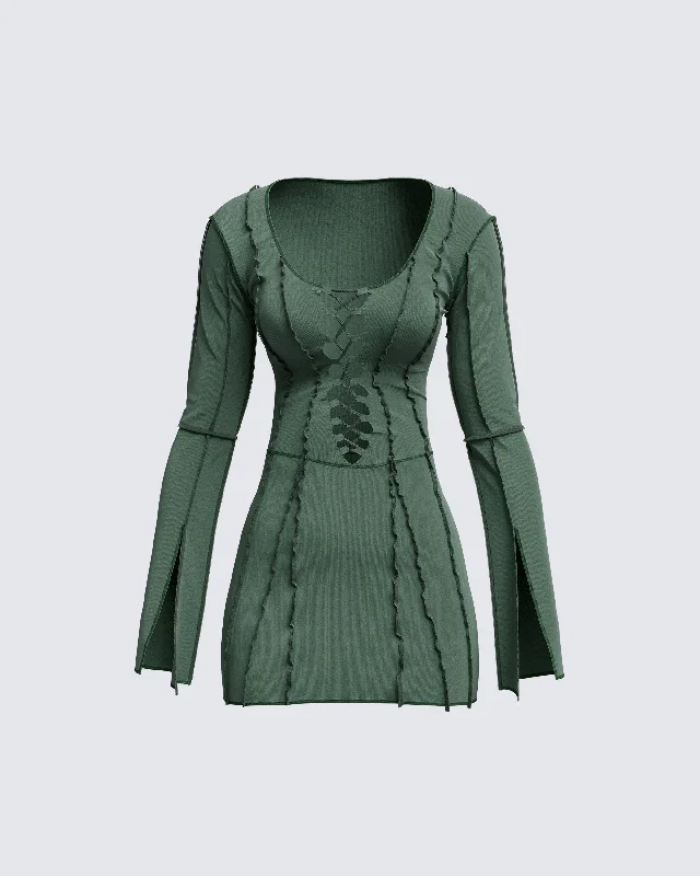 Quick Sale trendy mini dressKarlie Lace Up Boss Dress
