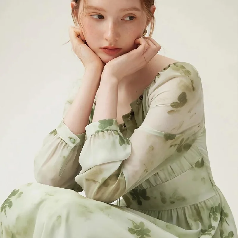 Limited Edition knit dressElegant Chinese Style Romantic Dress