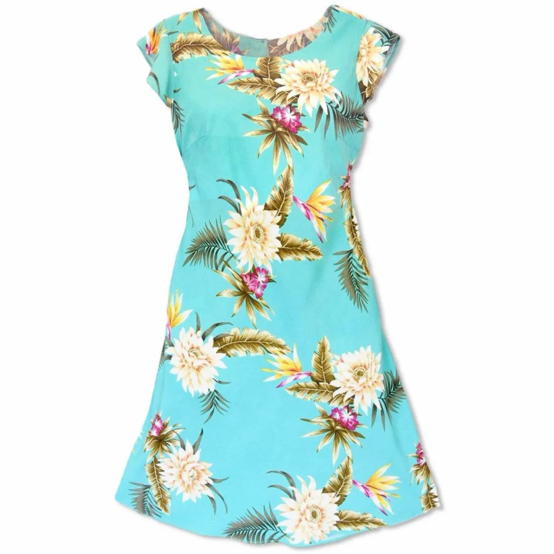 Instant Savings Mountain Green XOXO Hawaiian Dress