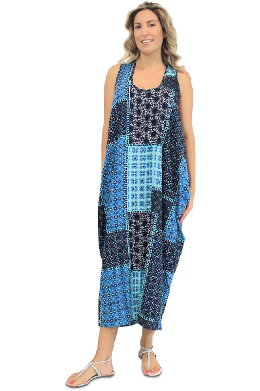 Daily Specials Scrunchy Dress "Patch Batik"