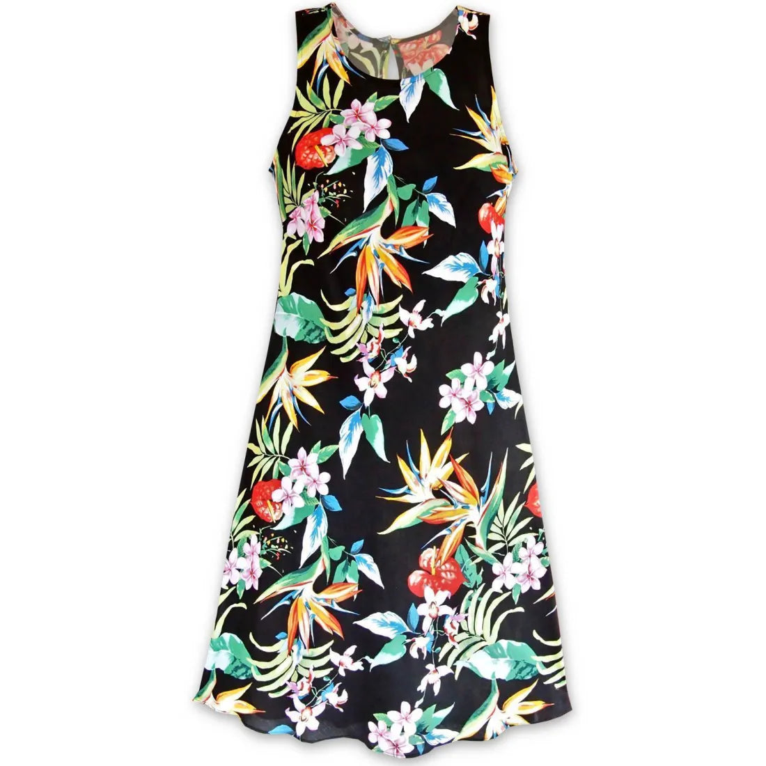 Great Deals Jungle Black Rhythm Hawaiian Dress