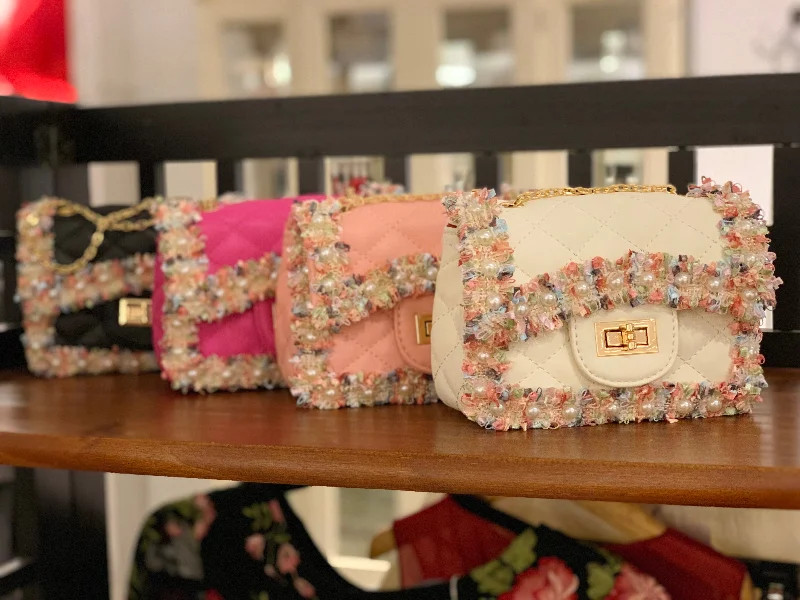 Don't Wait knit dressPearl Quilted Bag