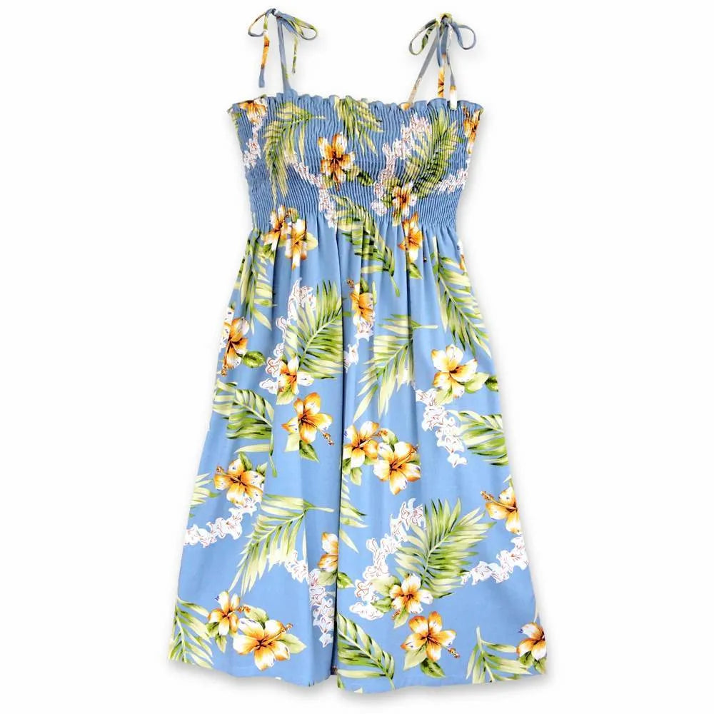 New Arrival Atoll Blue Moonkiss Hawaiian Dress