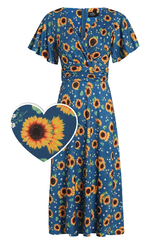 Overstock spaghetti strap dressDonna Sunflower Dress