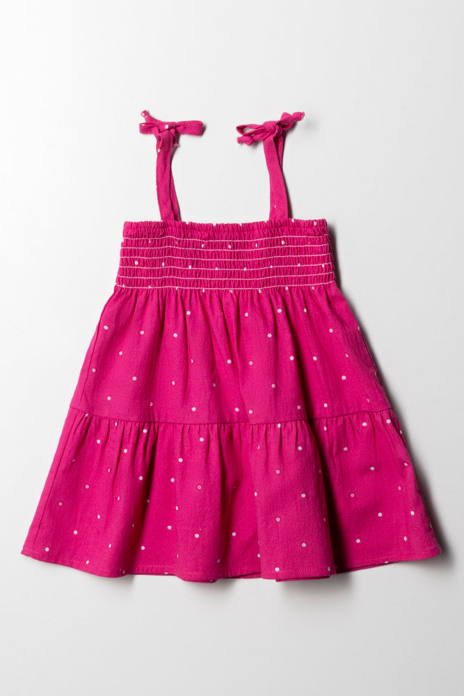 wool dressTg Smocked Dress Cerise