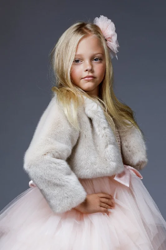 Savings Galore elegant dressPetite Adele Fur Jacket