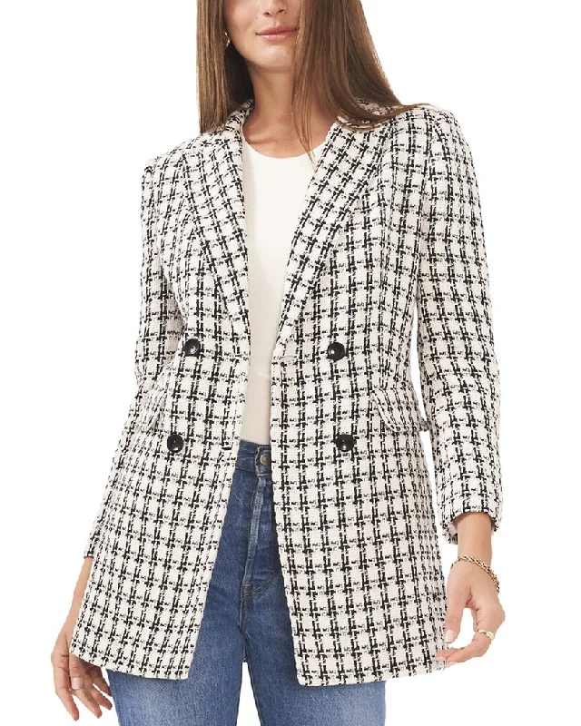 high-quality coatVince Camuto Double-Breasted Longline Jacket