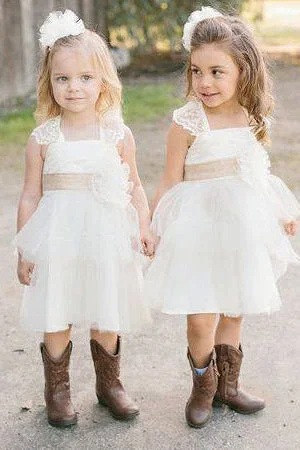 Deal Dash t-shirt dressAdorable Ivory Tulle Flower Girl Dress
