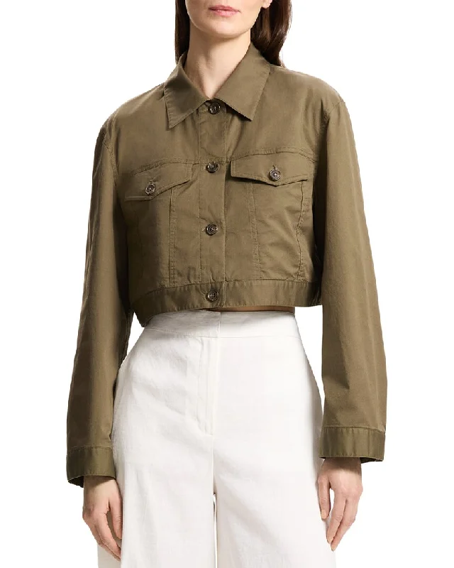 Markdown Madness winter coatTheory Crop Trucker Jacket