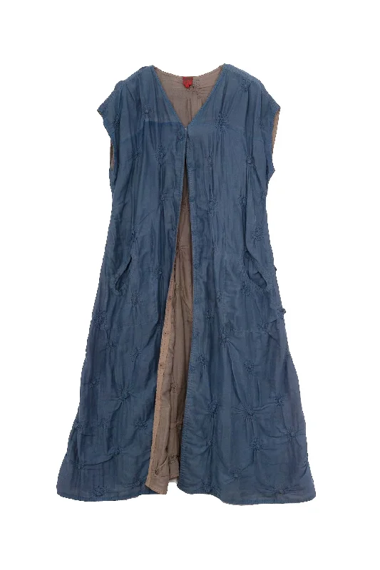 Exclusive Savings SPIRAL KANTHA ROBE DRESS - sl2424-tel -