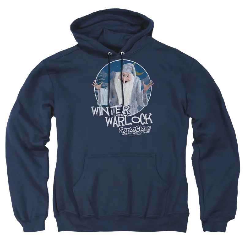 fleece-lined hoodieSanta Claus is Comin' to Town Winter Warlock - Pullover Hoodie