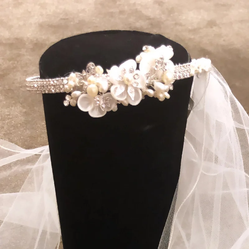 wrap-around dressCommunion Headpiece