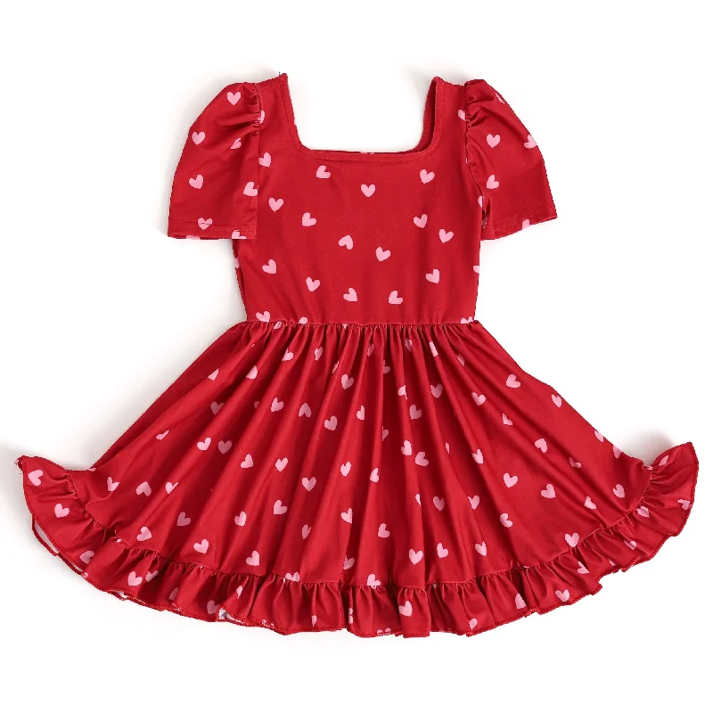 chic dressFalling Hearts Mod Twirl Dress