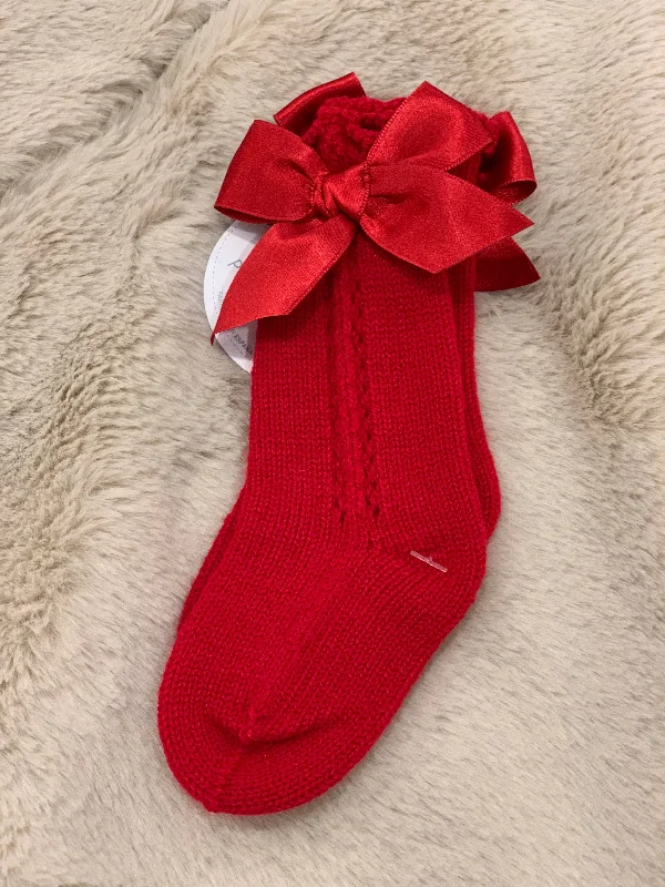 Season Finale Sale casual summer dressJuliana Knit Red Socks