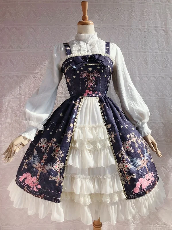 Fantastic Offers trendy wrap dressYilia~Peacock Cross~Winter Lolita JSK