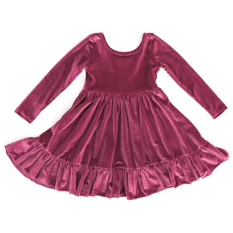 wrap-around dressMulberry Velvet Charm Dress