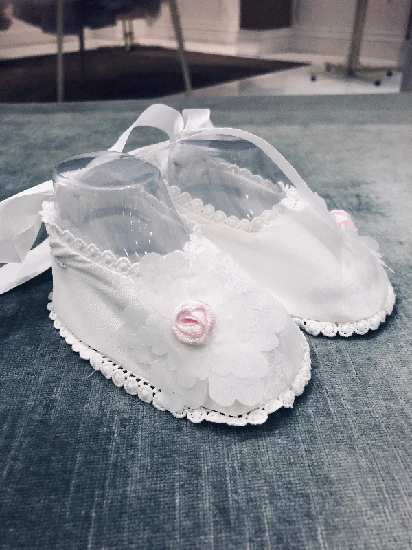 party-ready dressBebe Gabrielle Pink Flower Booties