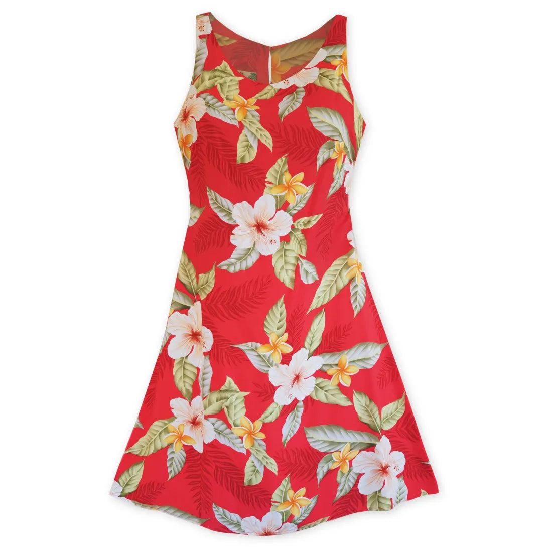 Best Bargains Makaha Red Fiesta Hawaiian Dress