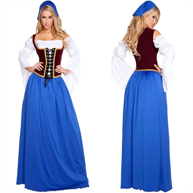 Weekend Deal minimalistic dressEuropean Size Halloween Costume German Beer Festival Costume Bavarian National Performance Costume