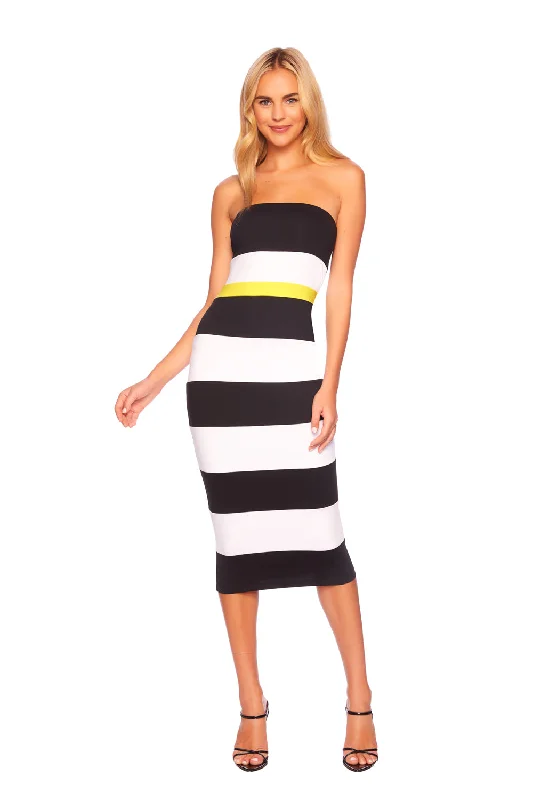 Discount Days playful dressstriped tube dress