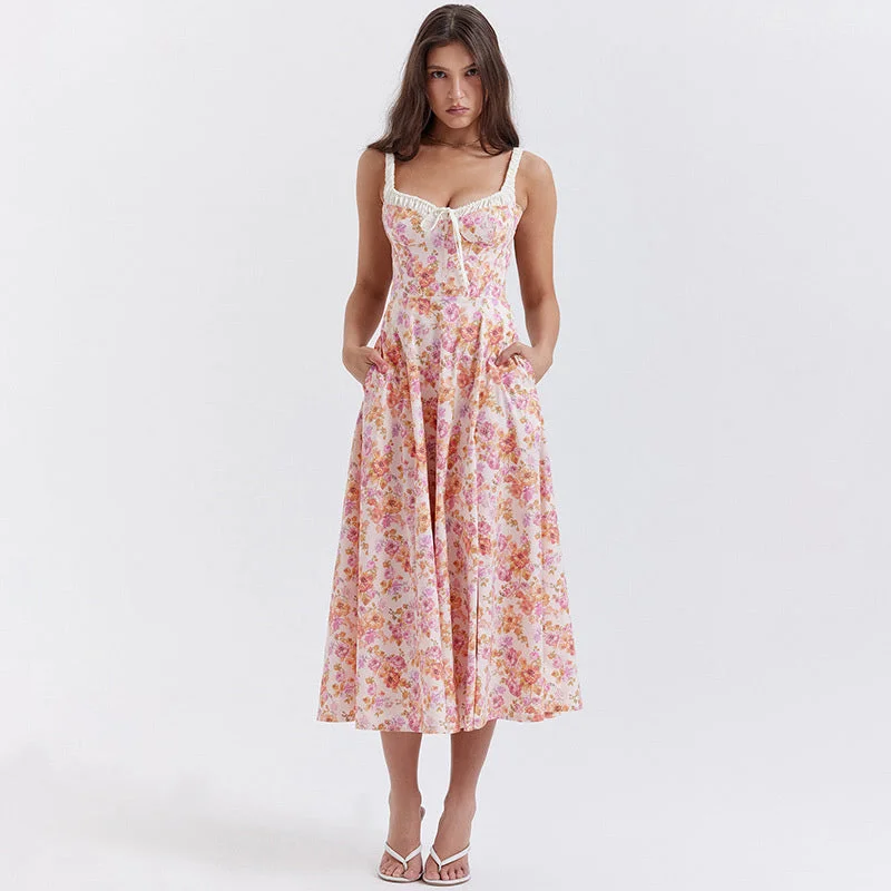 Big Savings long sleeve dressLaurie Floral Print Midi Dress