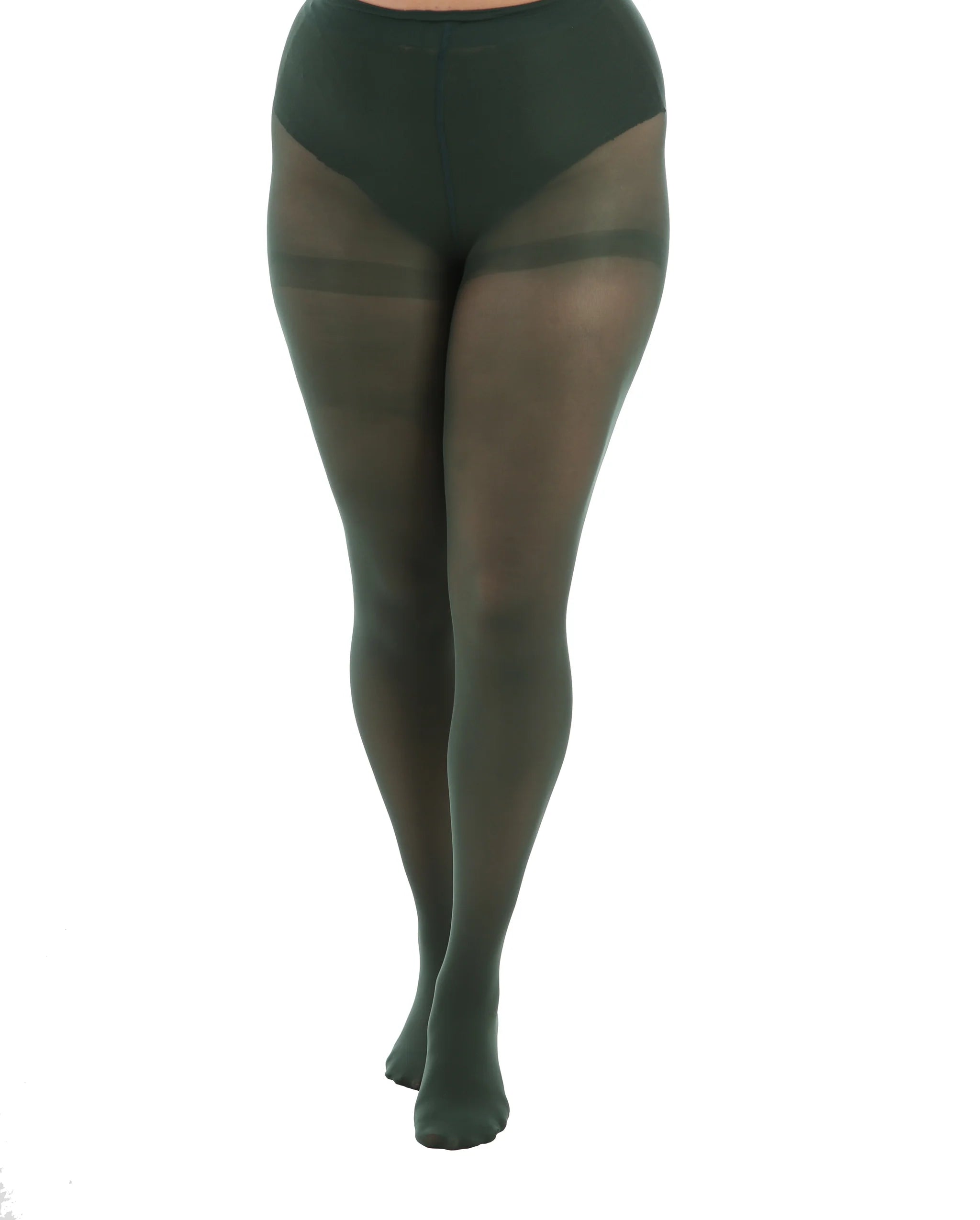 Savings Galore formal dress50 Denier Opaque Tights - Forest Green
