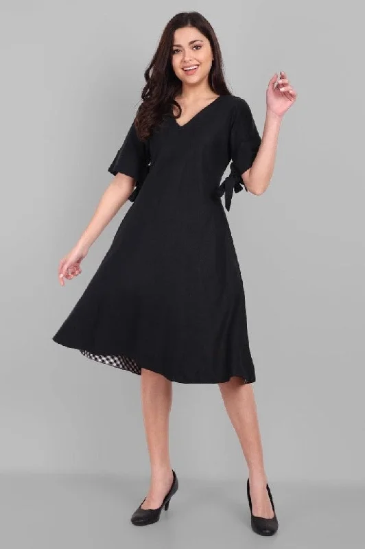 Quick Sale A Line Short Alina Knot Dress