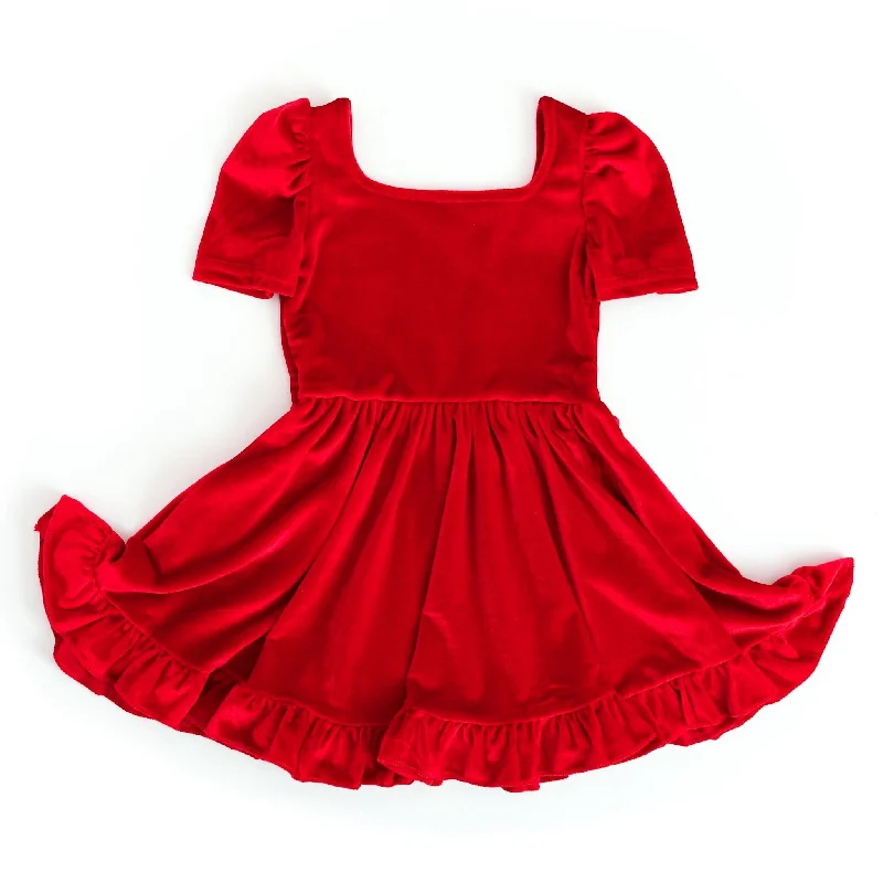 mini dressRed Velvet Mod Twirl Dress