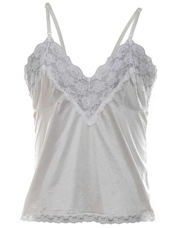 Today’s Special comfortable outerwearOff-White Lace Trim Camisole - L