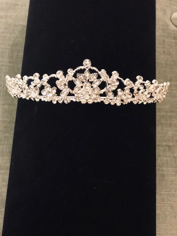 floral wrap dressCrystal Tiara