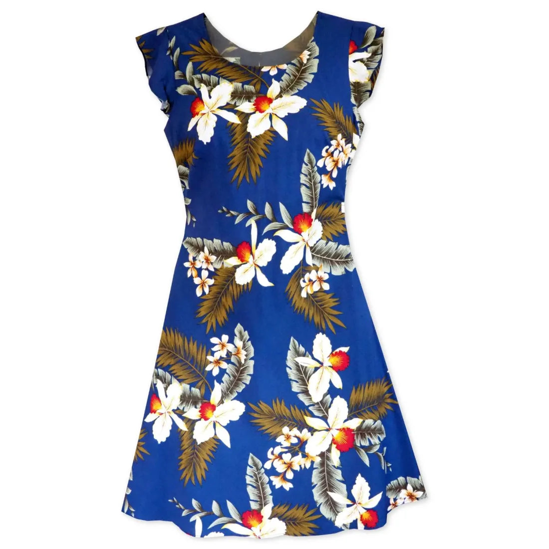 Online Exclusive Majestic Blue XOXO Hawaiian Dress