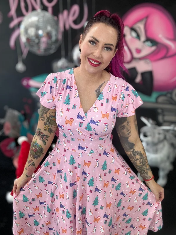 Referral Discount wrap dressMimi Swing Dress in The Purfect Christmas