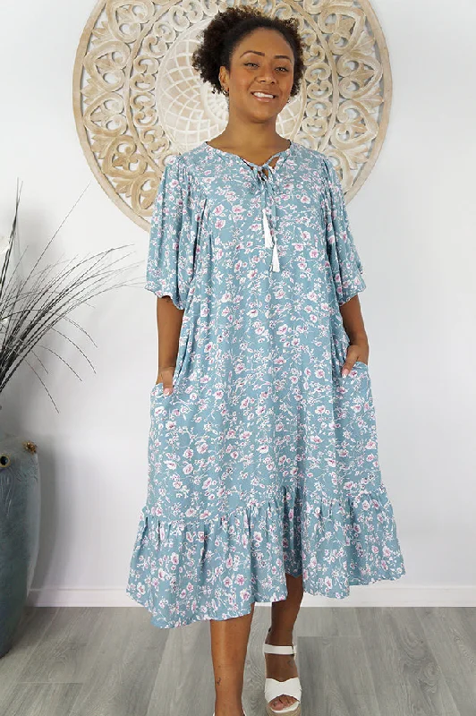 Price Drop Maddie Dress "Springflower"