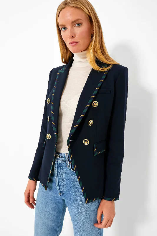 lightweight winter coatNavy Stripe Miller Dickey Jacket