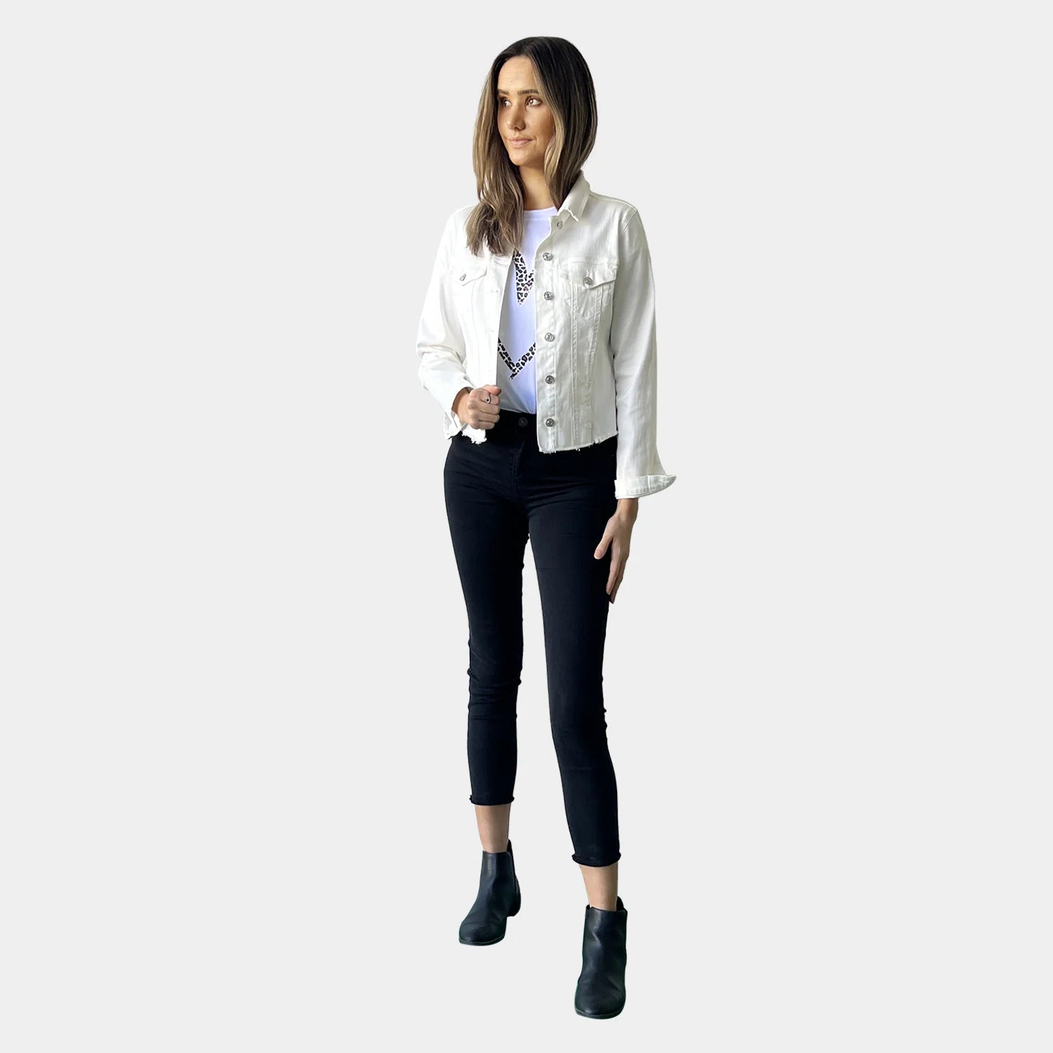 Exclusive Deal satin dressAmyic Jacket in White