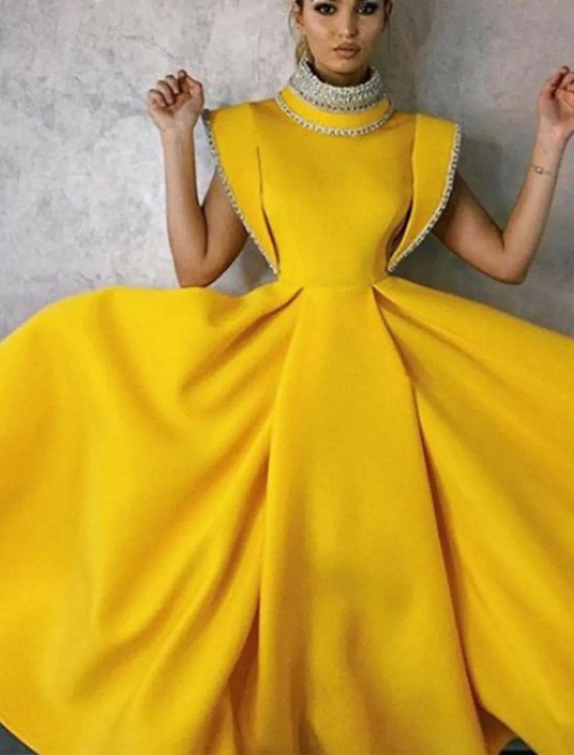 Lowest Price A-Line Elegant Vintage Party Wear Formal Evening Dress Sleeveless Length Stretch Fabric Beading Lowest Price A-Line Elegant Vintage Party Wear Formal Evening Dress Sleeveless Length Stretch Fabric Beading