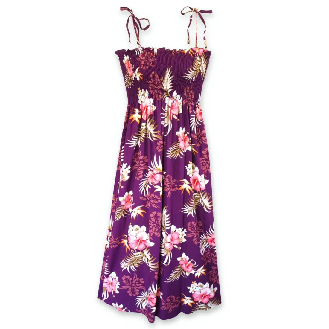 Price Cut Passion Purple Maxi Hawaiian Dress