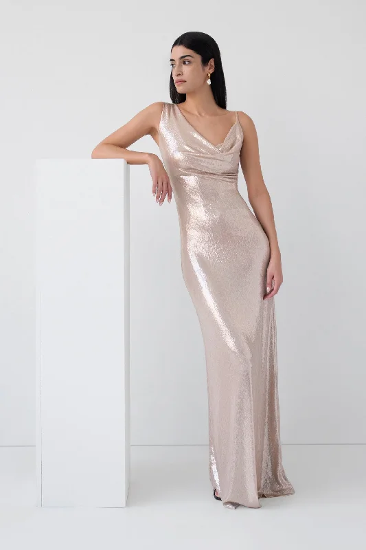 statement dressLiberty Metallic Gown