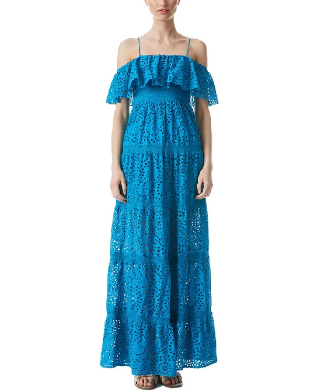 boho-chic dressalice + olivia Kia Smocked Maxi Dress