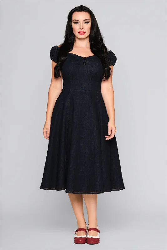 Big Savings spaghetti strap dressDolores Denim Doll Dress