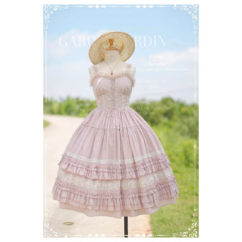 Super Deal floral wrap dressTiny Garden~Dream Bouquet~Elegant Lolita Solid Color Jumper Dress Super Deal floral wrap dressTiny Garden~Dream Bouquet~Elegant Lolita Solid Color Jumper Dress