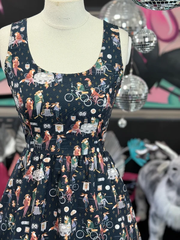 Exclusive Savings high-waisted dressDapper Fit & Flare Dress