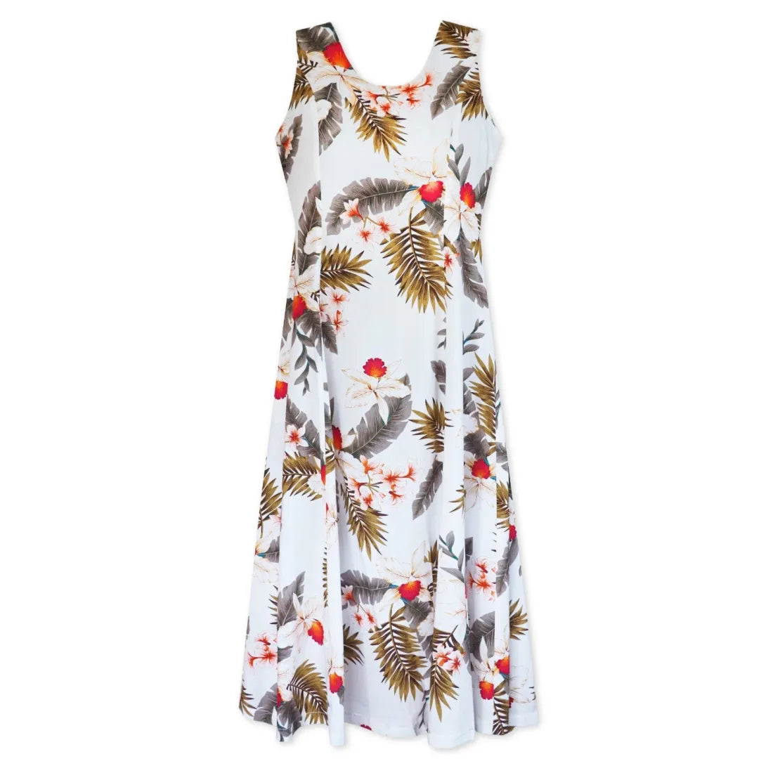 Big Discounts Moon White Darling Hawaiian Midi Dress