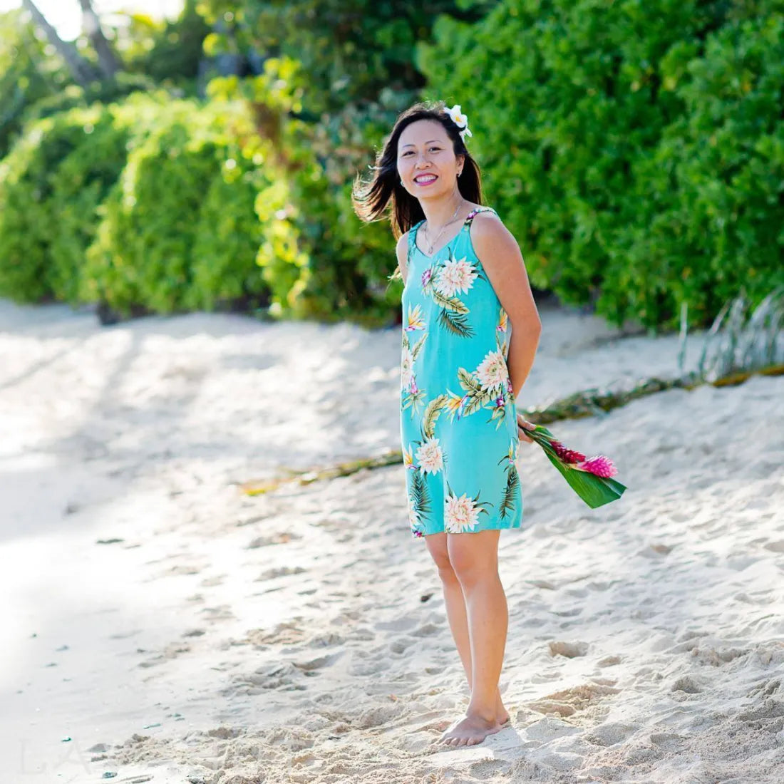 Exclusive Access Mountain Green Kauai Hawaiian Dress
