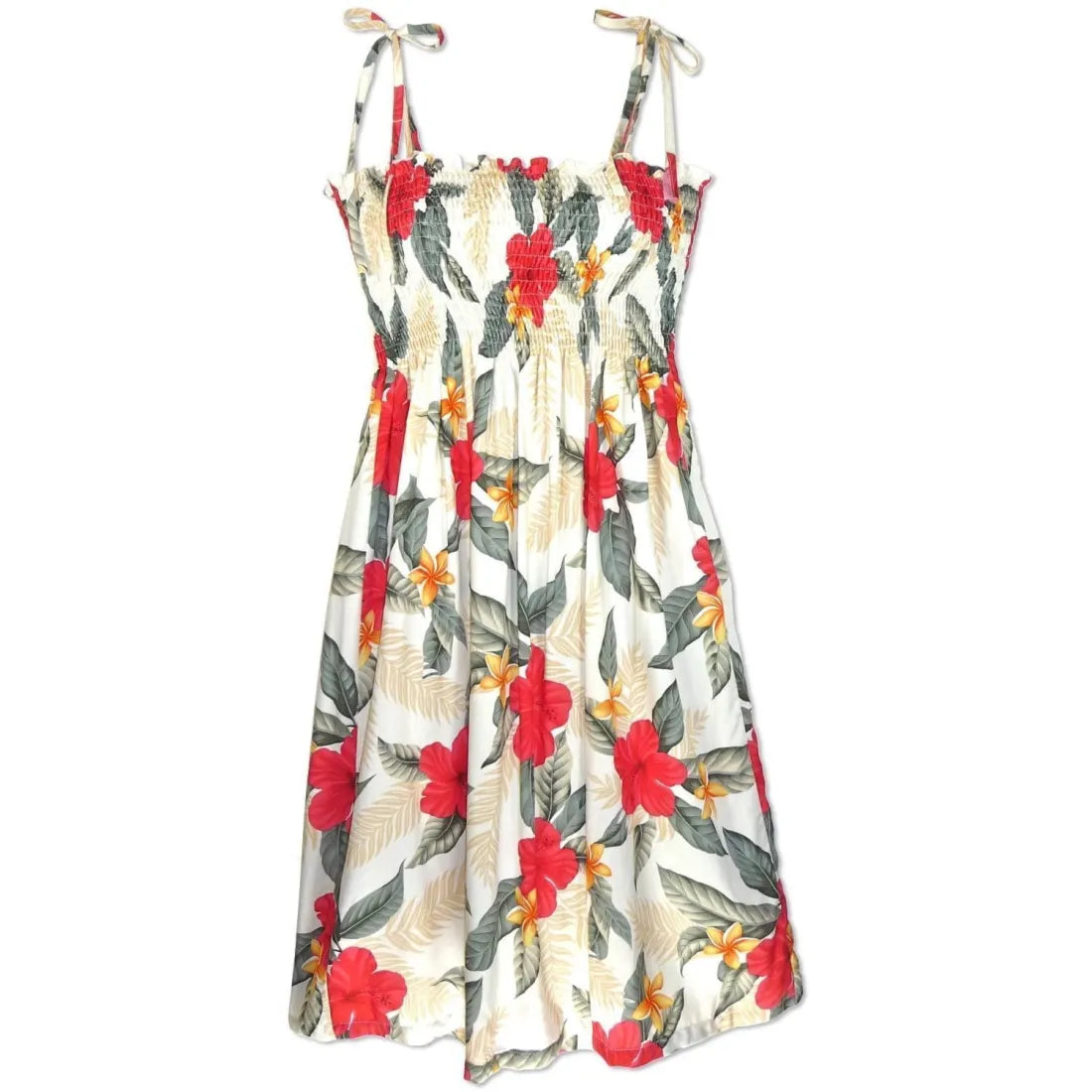 Price Reduction Makaha Cream Moonkiss Hawaiian Dress