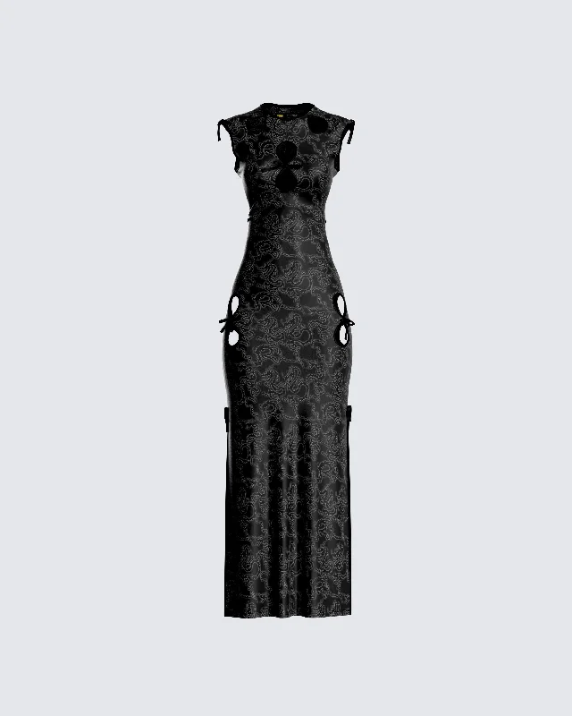 Seasonal Sale midi dressJasper Black Maxi Dress