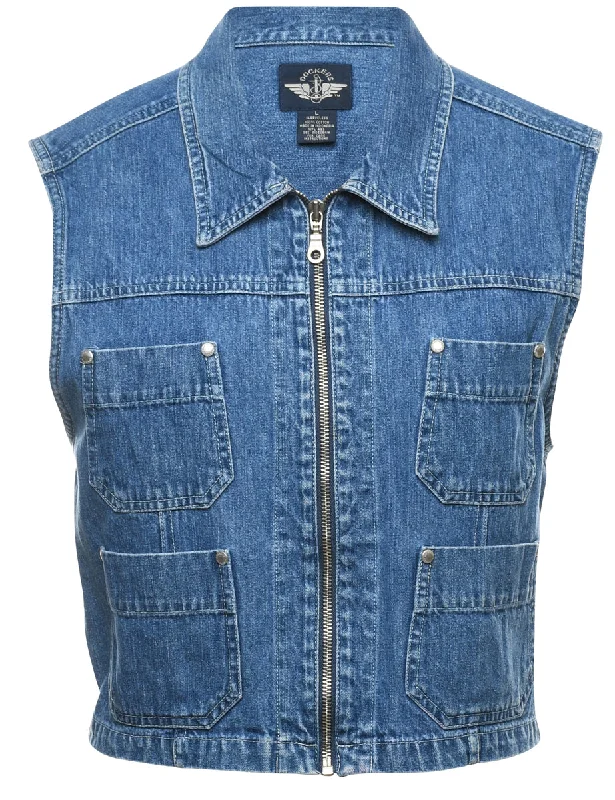 classic trench coatDockers Denim Jacket Vest - L